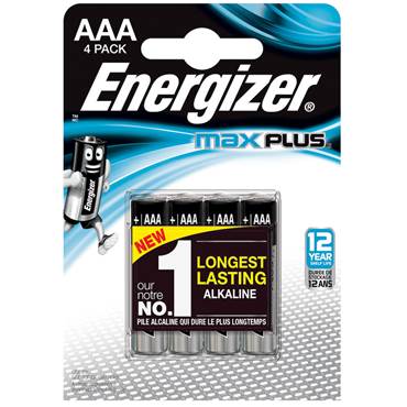 Energizer Max Plus AAA 4-Pack Longest Lasting